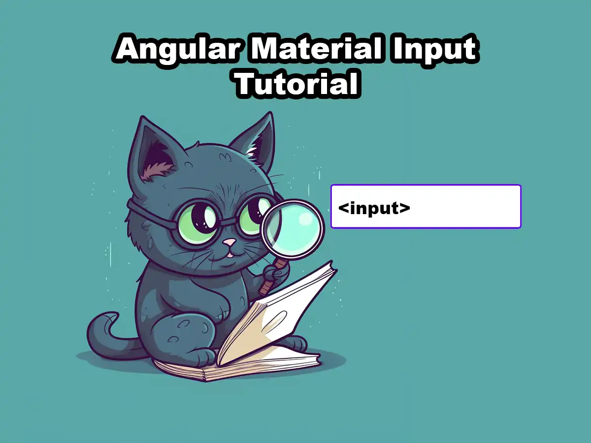 Angular Material Input Tutorial