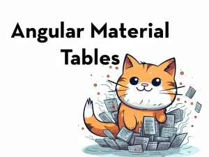 Angular Material Tables