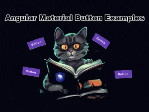 Angular Material Button Examples