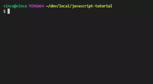 result of running our script in vscode terminal